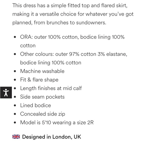 Boden Sleeveless Pleat Midi Dress Multi Wild Poppy Floral 6R US - Picture 6 of 6